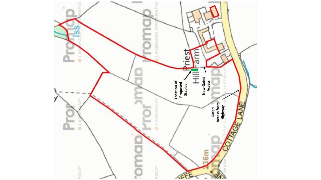 Annotated Indicative Title Plan Priest Hill Farm .