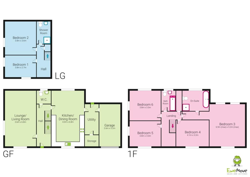 Floor plans Oakhill House