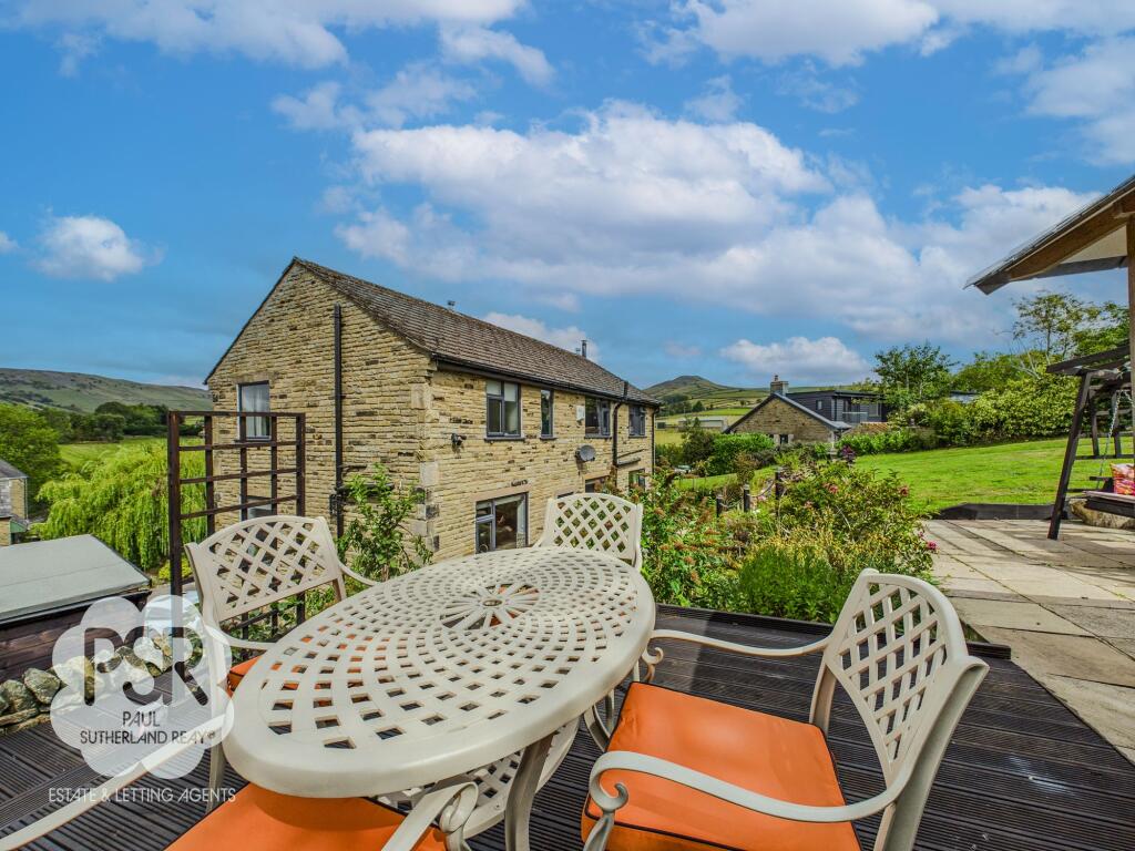 Rear Garden - Raised Entertaining Area with Stunning Views