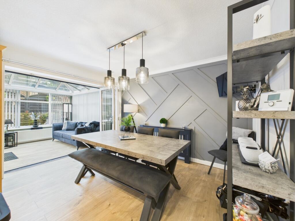 Open Plan Kitchen Diner to Conservatory