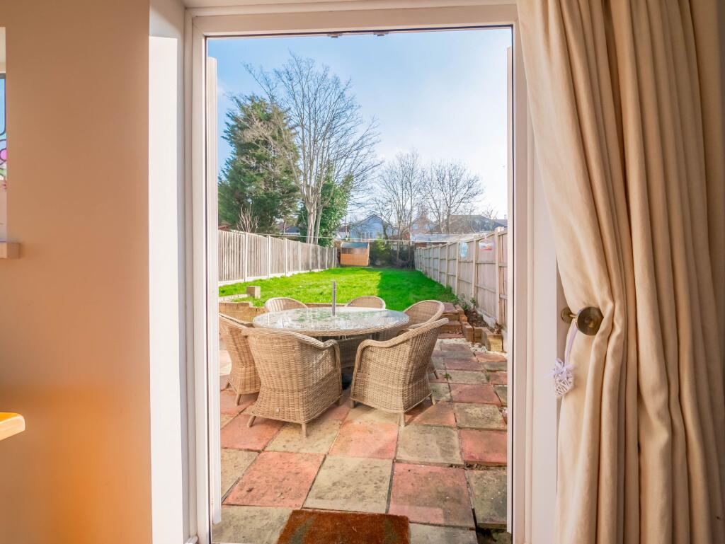 Doors out to garden