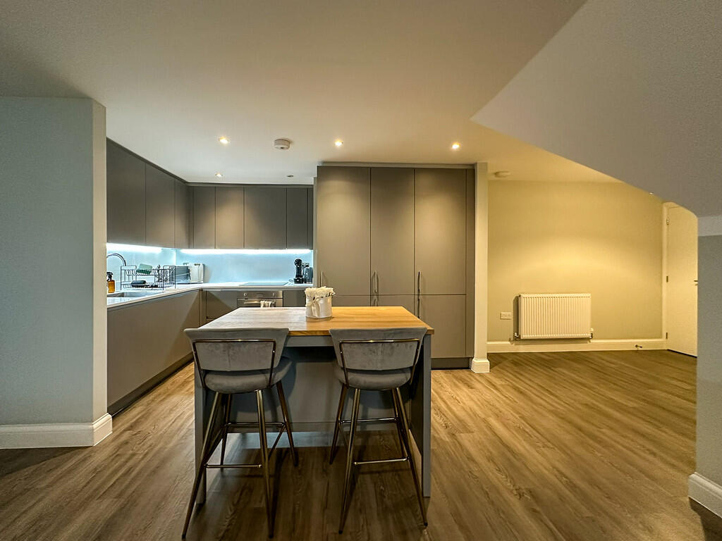 Open plan kitchen...