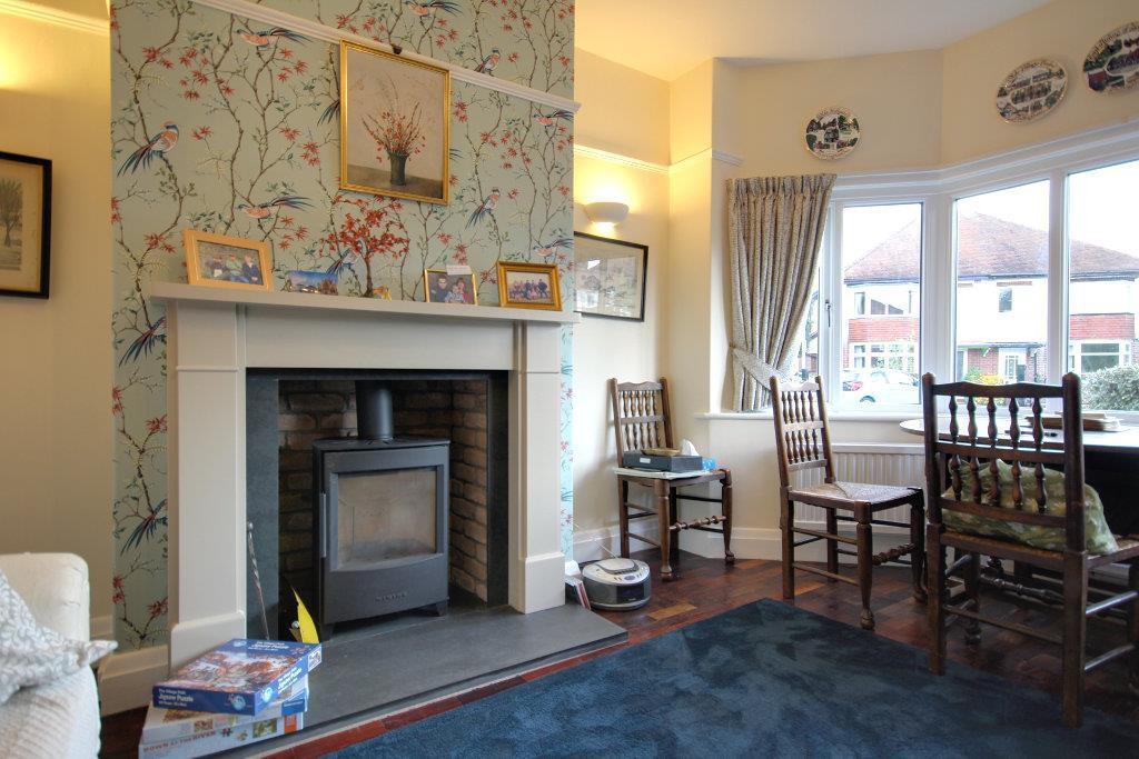 Lounge with log burner