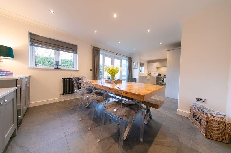 Dining area and kitchen