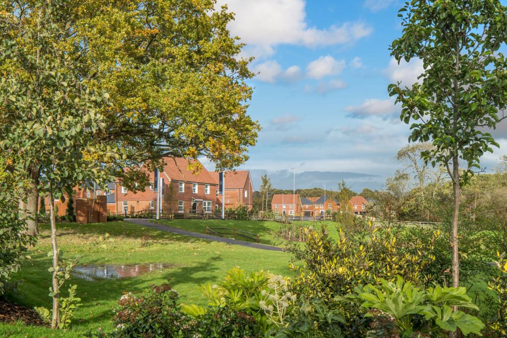 Open space and family homes at Ersham Park