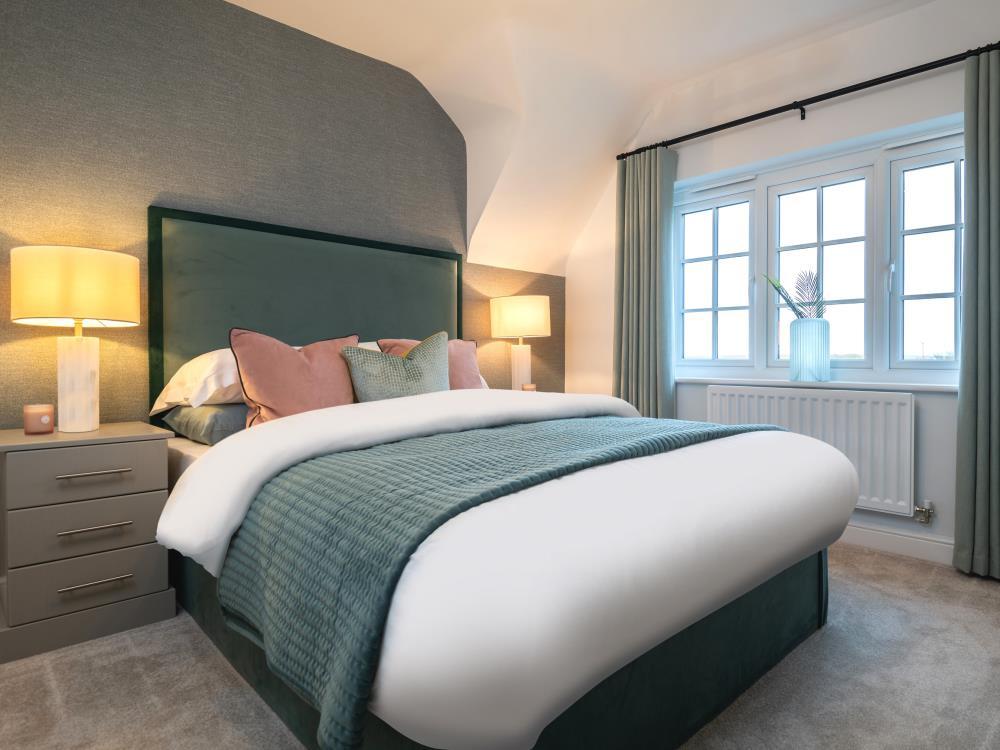 Main bedroom of the Letchworth, a 3 bedroom house