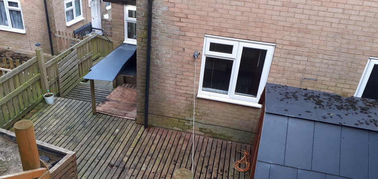 Entrance from decking