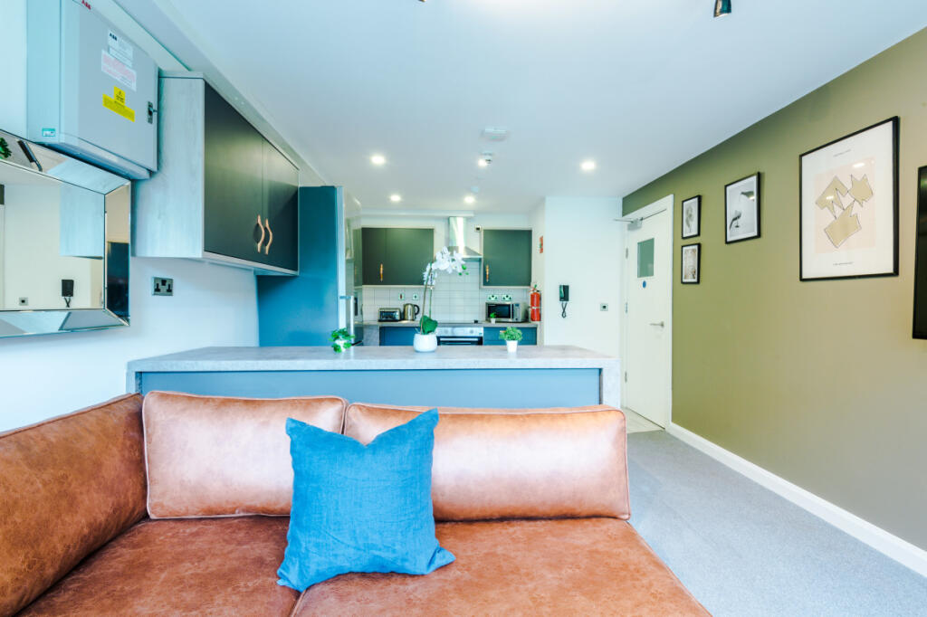 Jesmond View, Block B, Flat 1, Living room/ kitchen 2