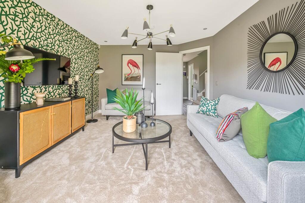 With plenty of space for two sofas - typical Taylor Wimpey home