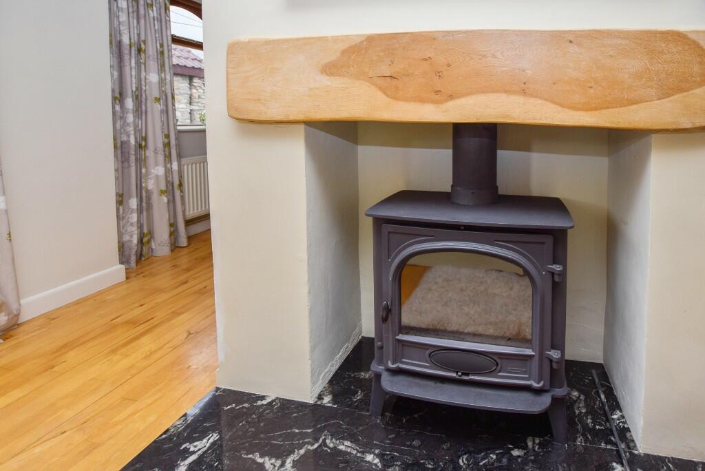 Reception fireplace