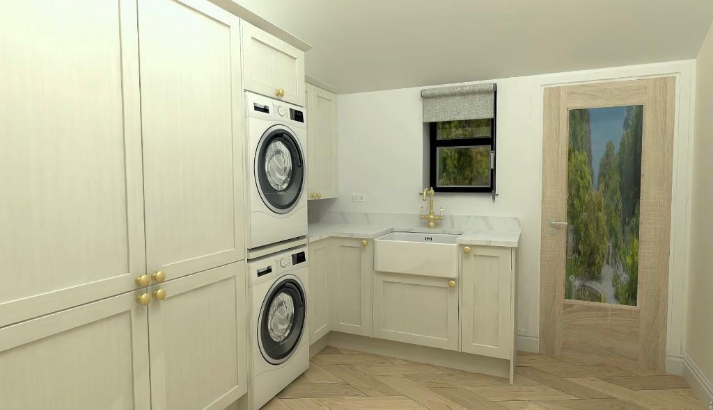 Utility room with garden access