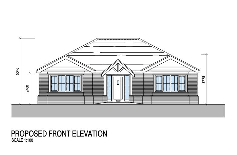Front Elevation from Approved Plans