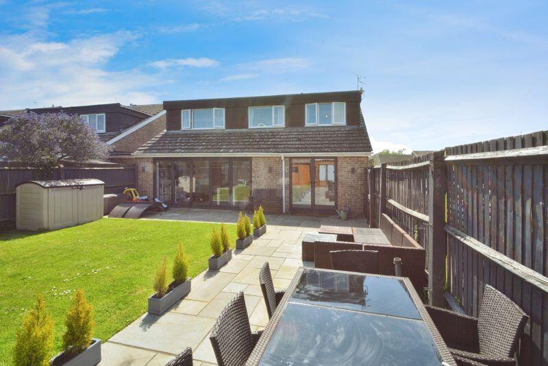 Rear view of property