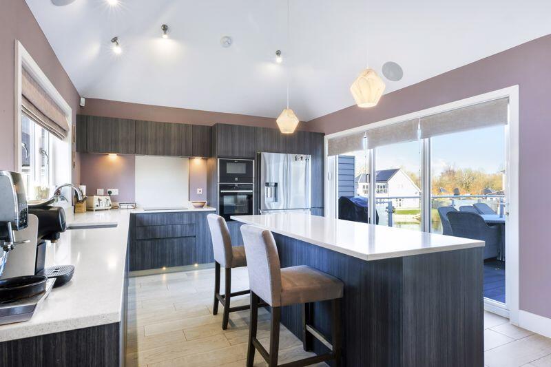 Kitchen bifolds to first floor deck