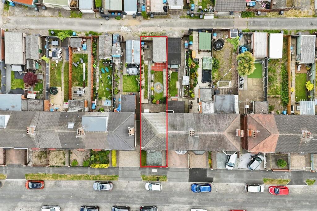 Aerial view of the property