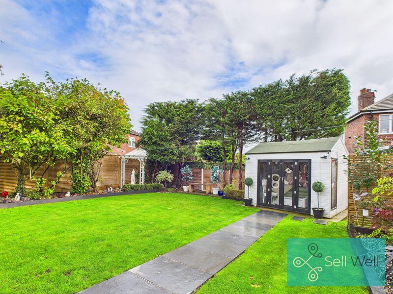 Rear Garden With Garden Room