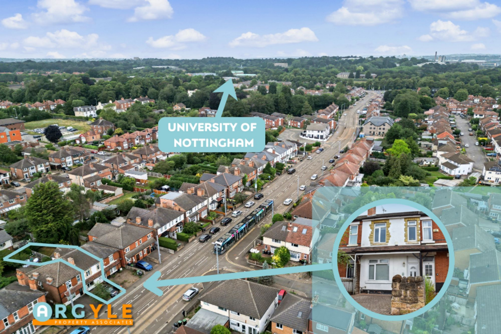 Close to University of Nottingham