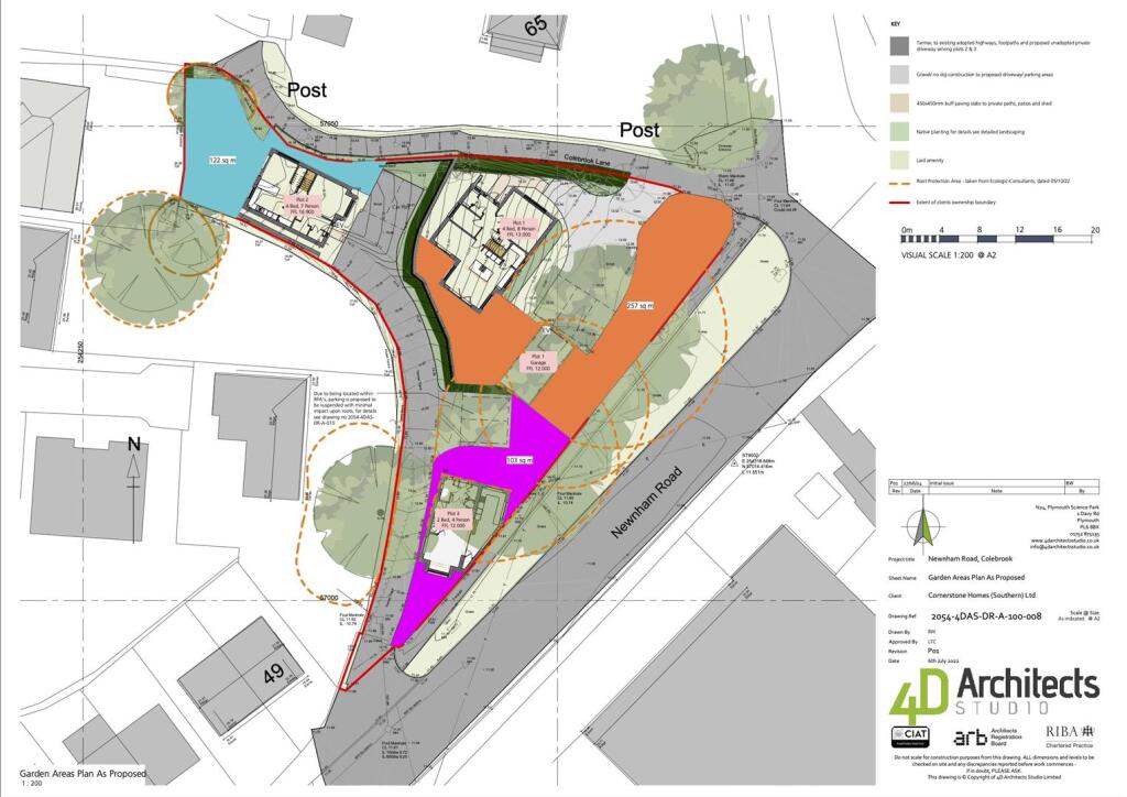 2054-4DAS-DR-A-100-008-P01 - Garden Areas Plan As 