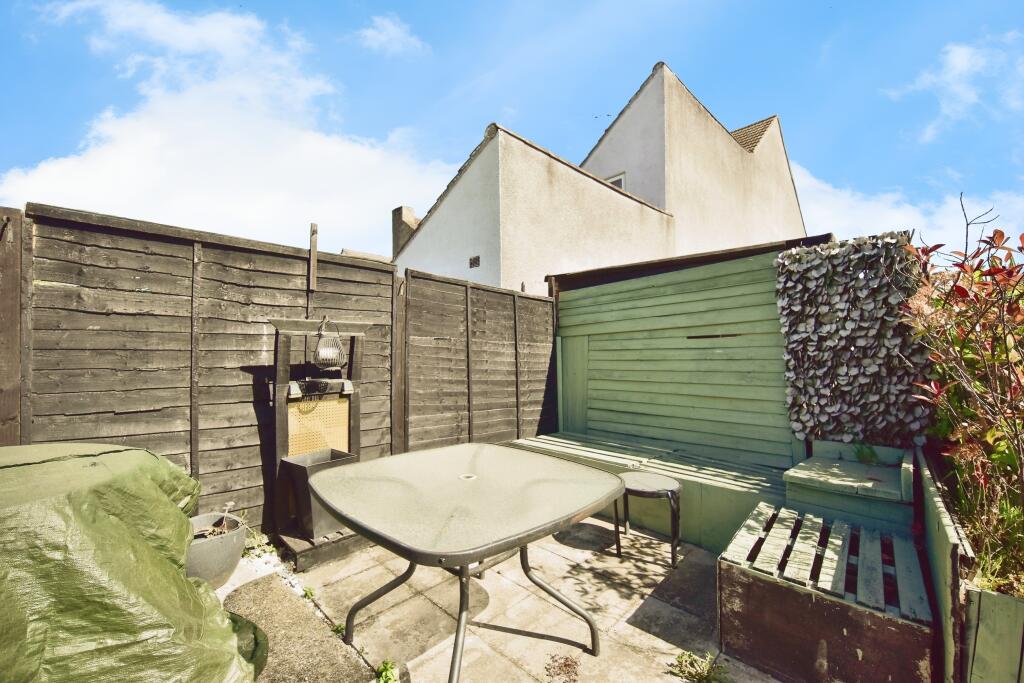 Private Rear Garden Patio View