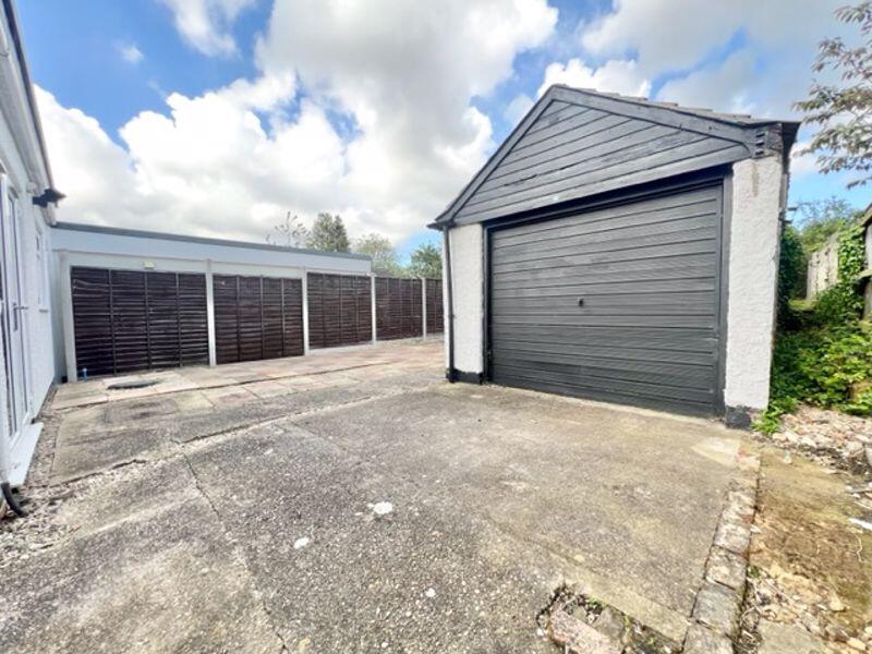 Garage and patio 