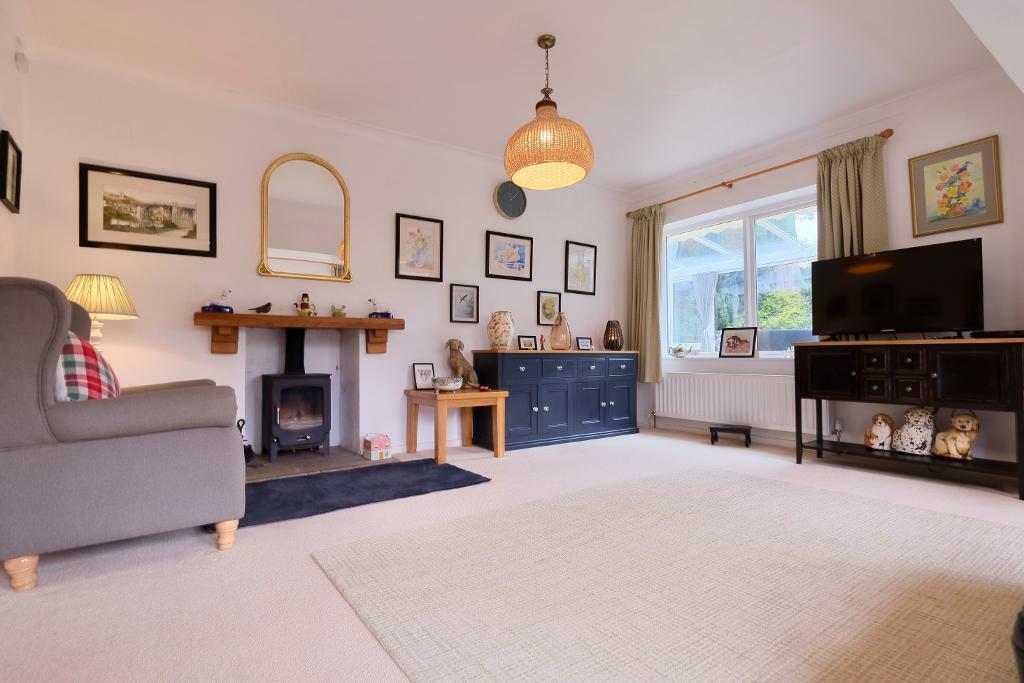 Sitting room with log burner