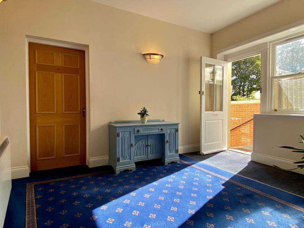 Communal hall outside No. 8