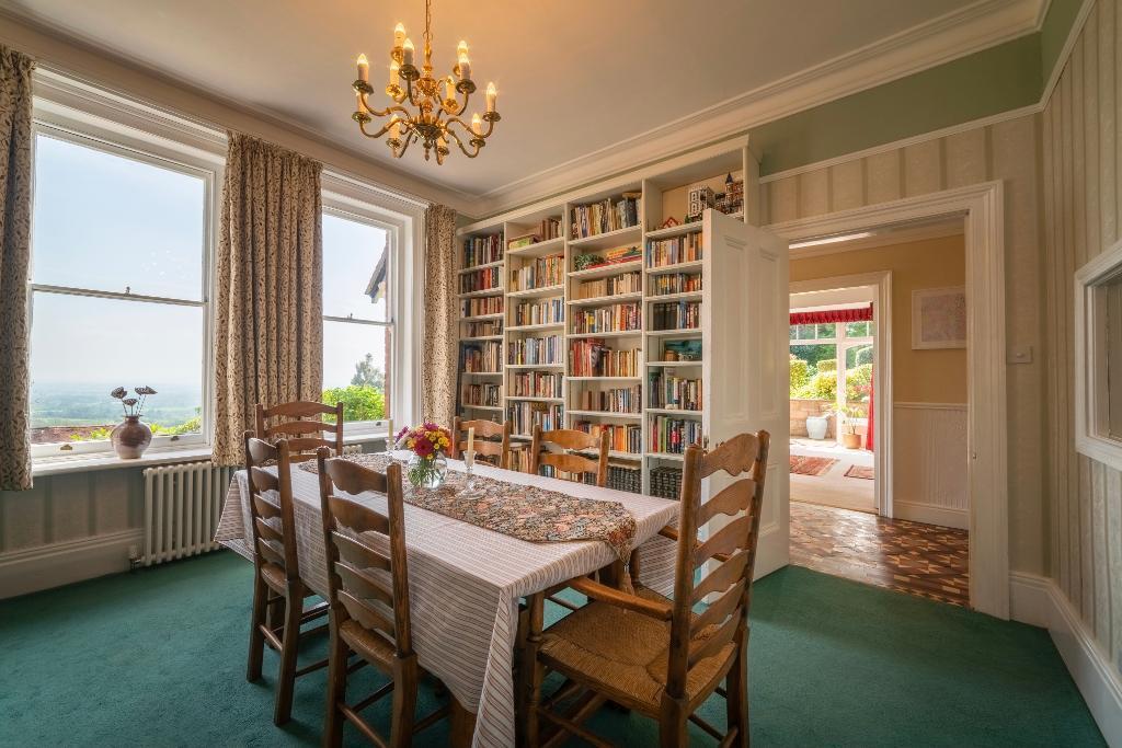 Dining room with sublime views