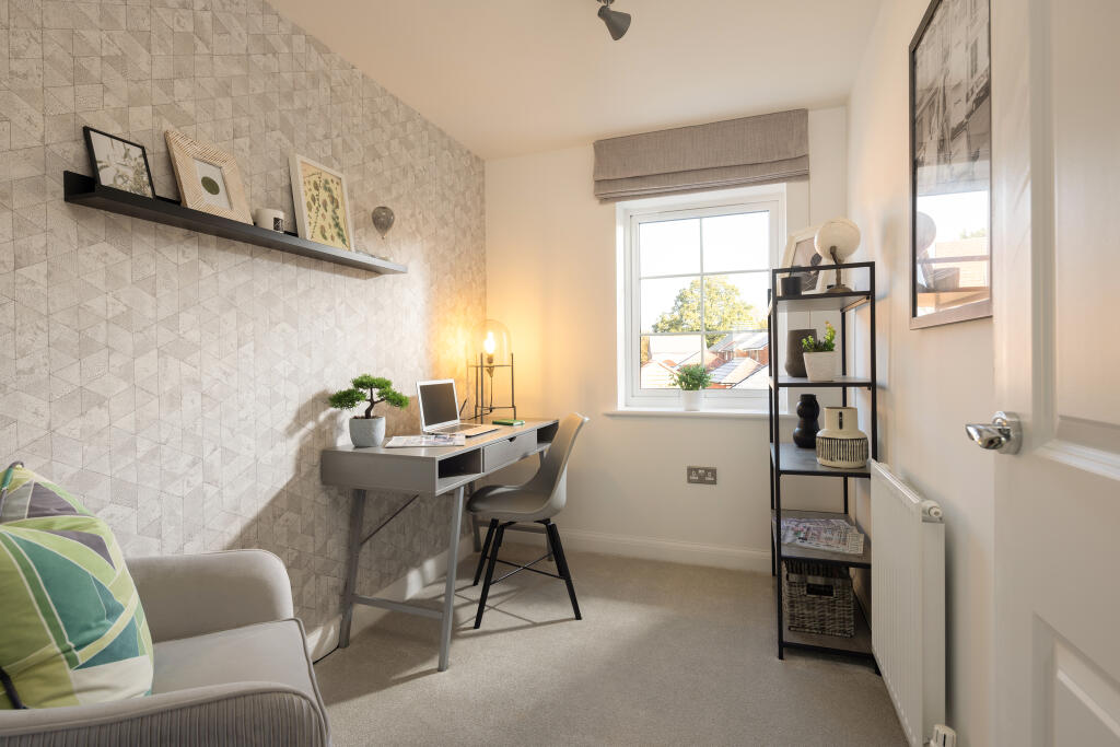 Fourth bedroom or home office in the Woodcote 4 bedroom home