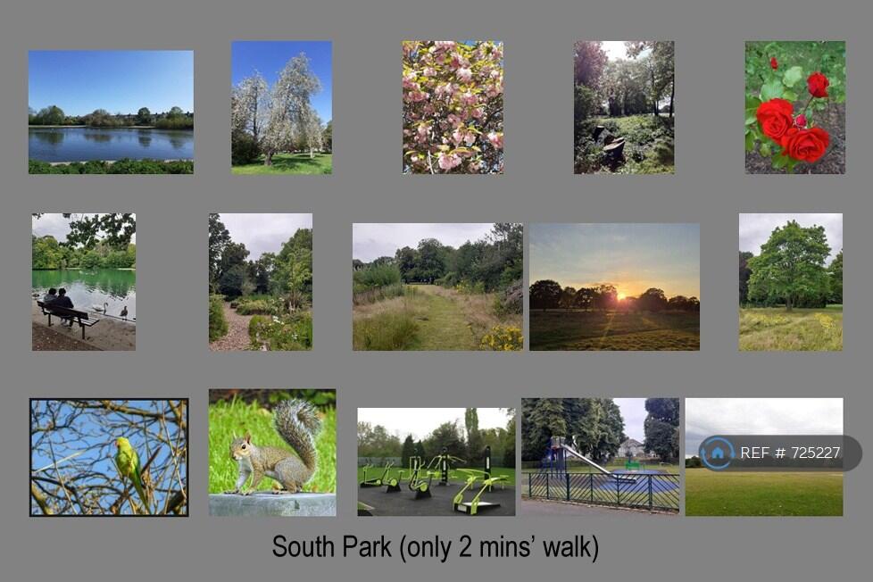 a Beautiful Park Only 2 Mins' Walk Away