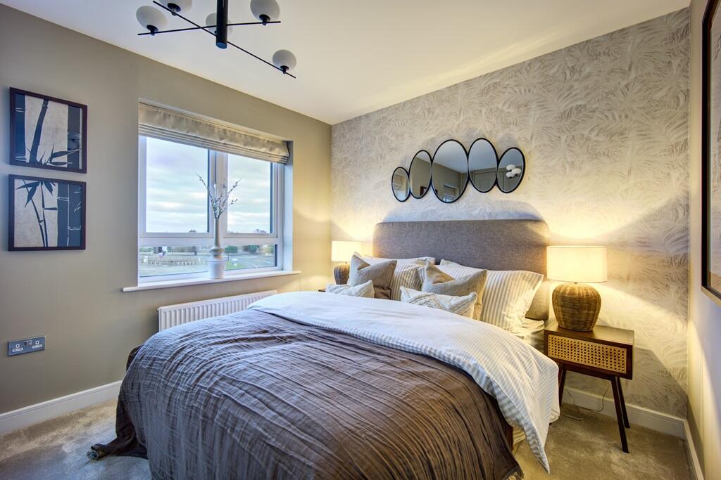 A large double bedroom