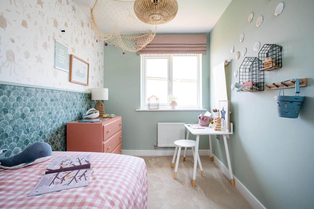A third bedroom could also be used as a home office or nursery