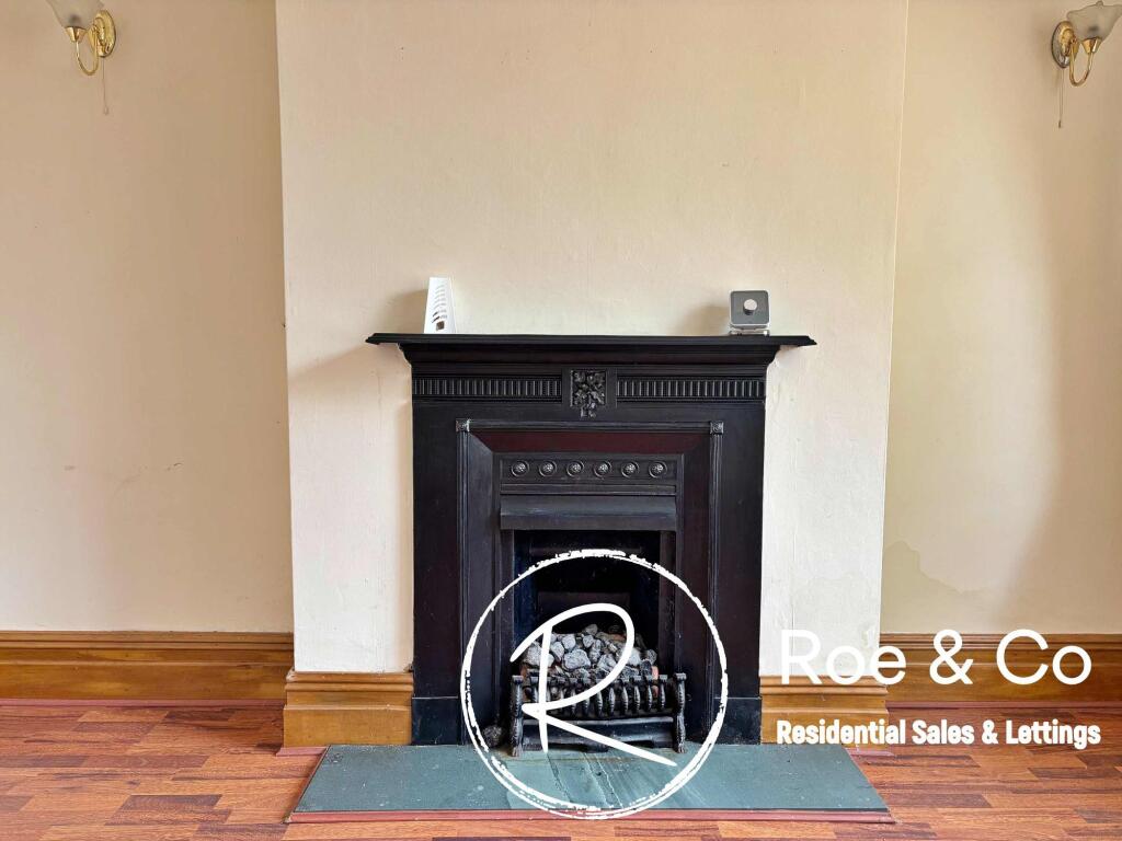 Living room fireplace