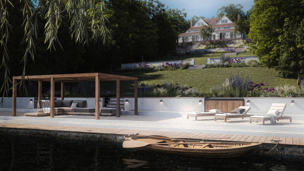 CGI of the Rear from the River