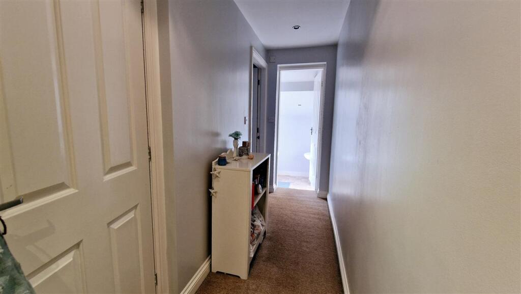 Landing with Door to