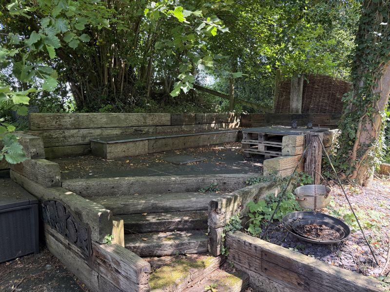 Secluded seating area