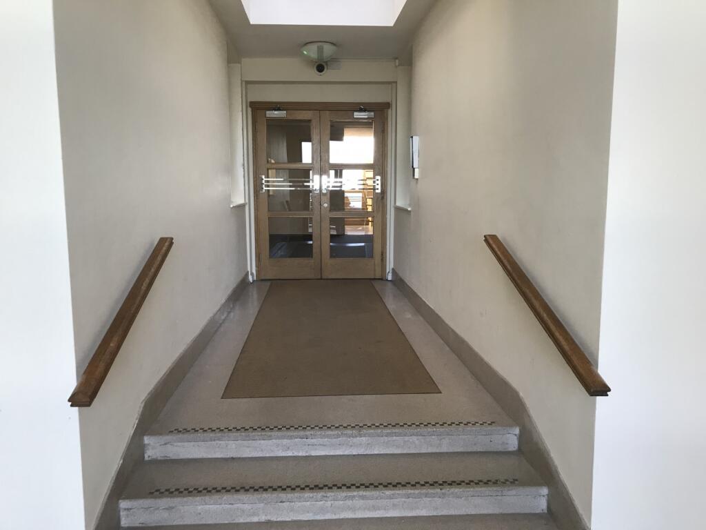 Entrance to block