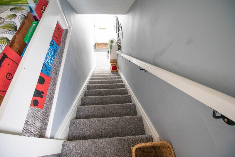 Stairwell to the Upper Floor