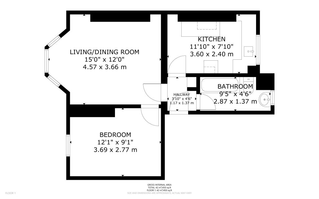 90 Kingsley Flats, Old Kent Road, Bermondsey, London, SE1 5UR