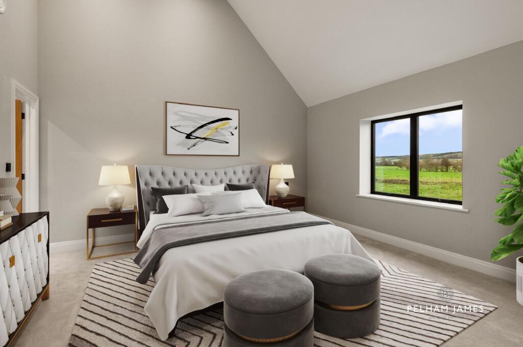 Second Bedroom, Redwing House, Great Easton (virtually staged image)