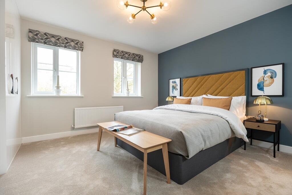 The second double bedroom also benefits from an en-suite and good storage space