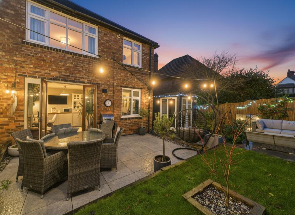 Rear Garden- Early Evening Photo