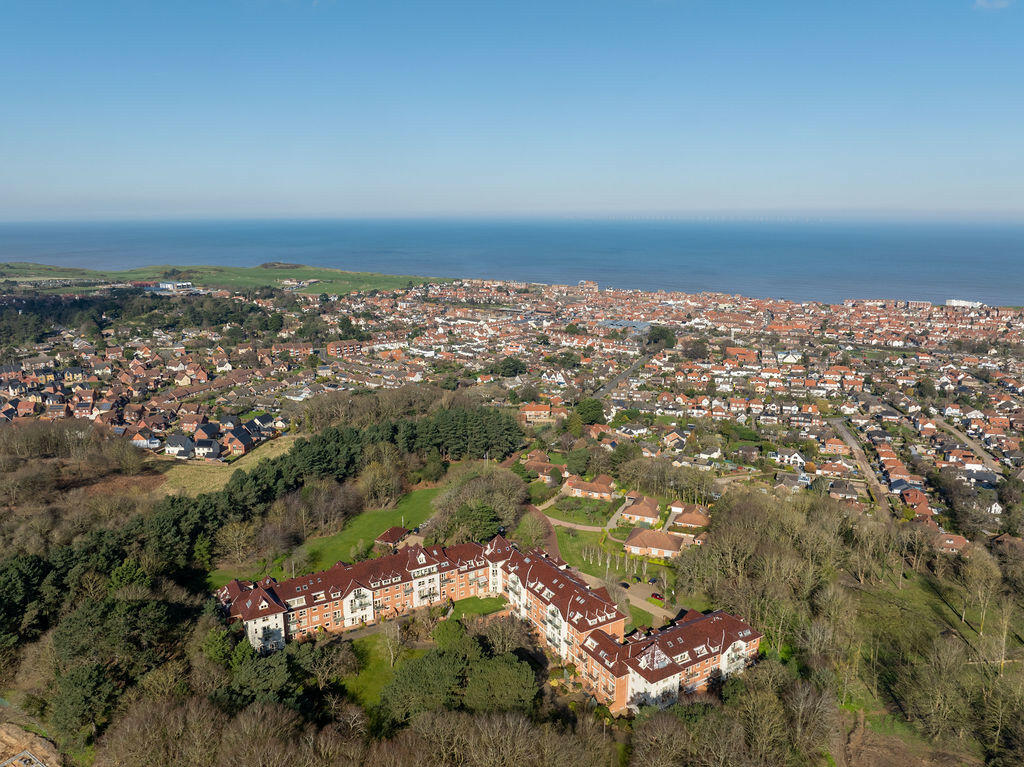Aerial view to coast
