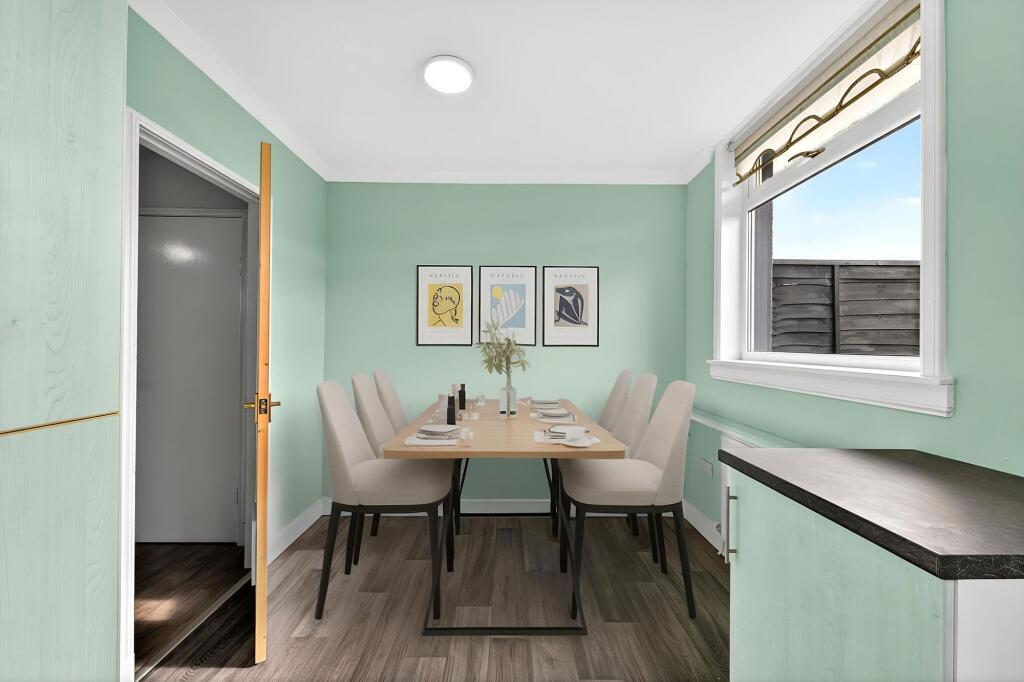 Staged Dining Area