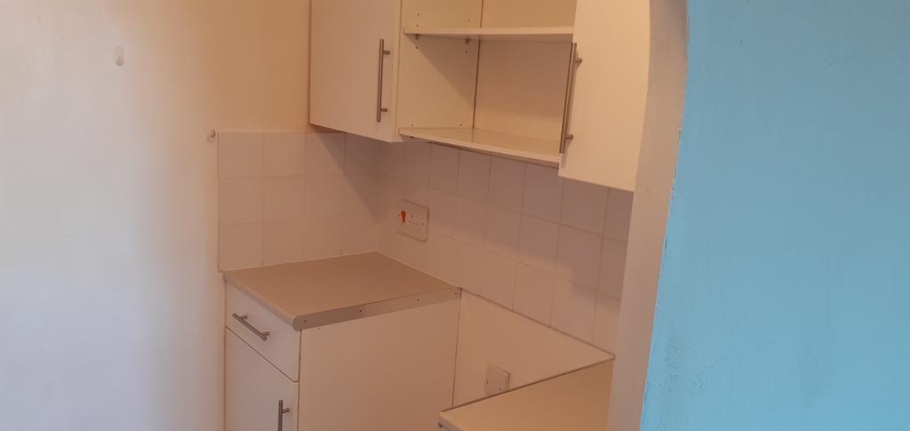 Kitchen with space for cooker