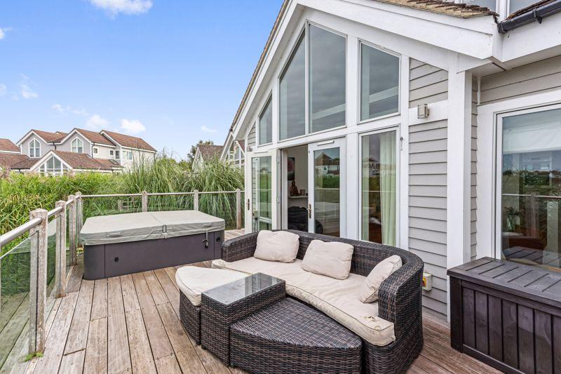 Deck and hot tub