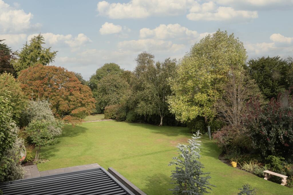 Beautiful lawn rear garden