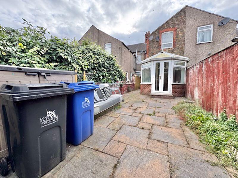 Rear garden and parking view 2