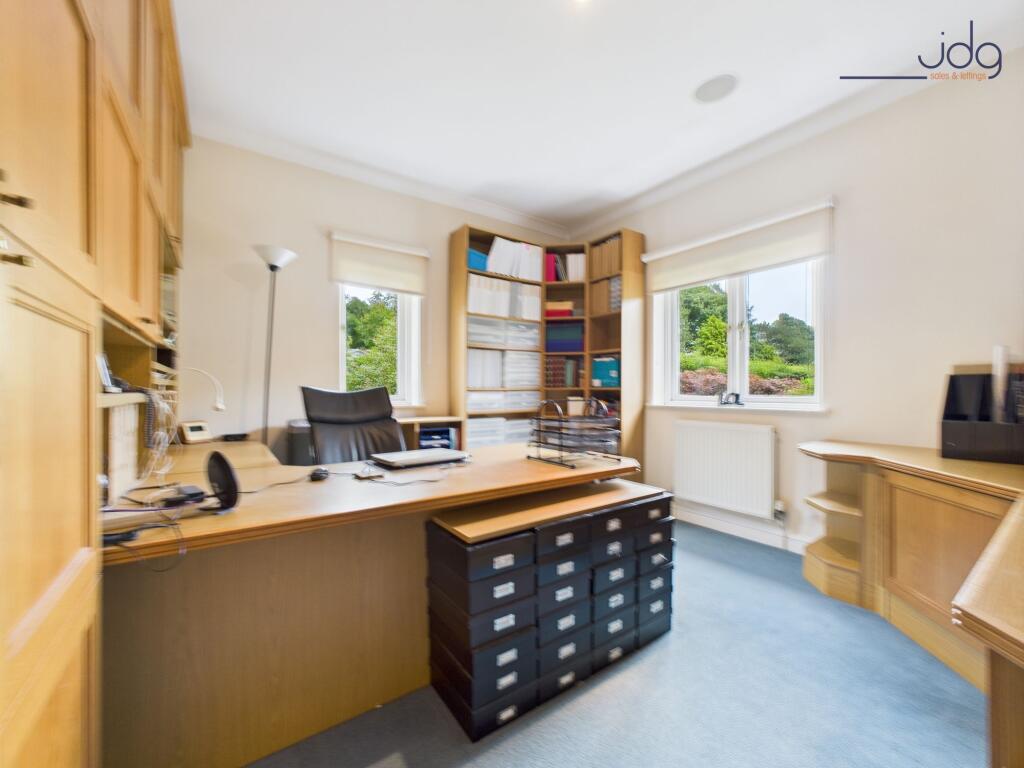 Double Bedroom with built in storage - used as an office