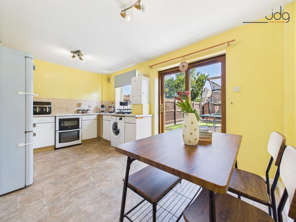Open plan Kitchen diner with Patio Doors