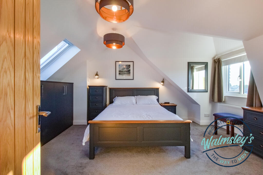 The main bedroom in loft extension